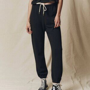 THE GREAT. Black Track Pants